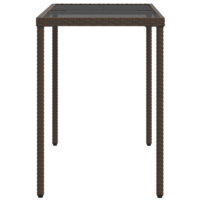 Tavolo Giardino Con Piano 115X54X74 Cm Polyrattan