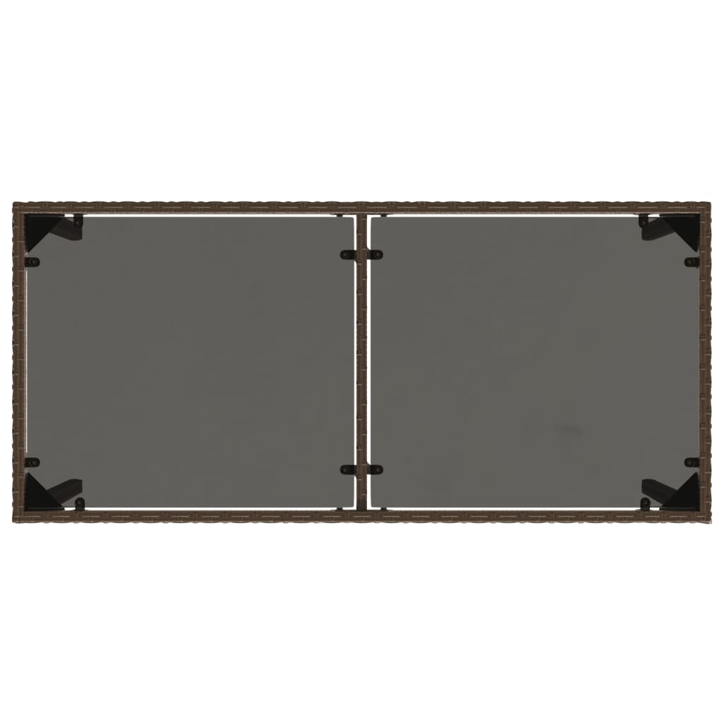 Tavolo Giardino Con Piano 115X54X74 Cm Polyrattan