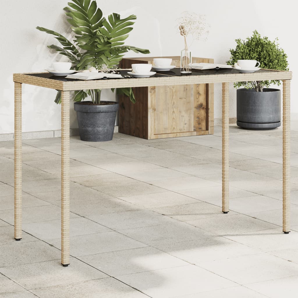 Tavolo Giardino Con Piano 115X54X74 Cm Polyrattan