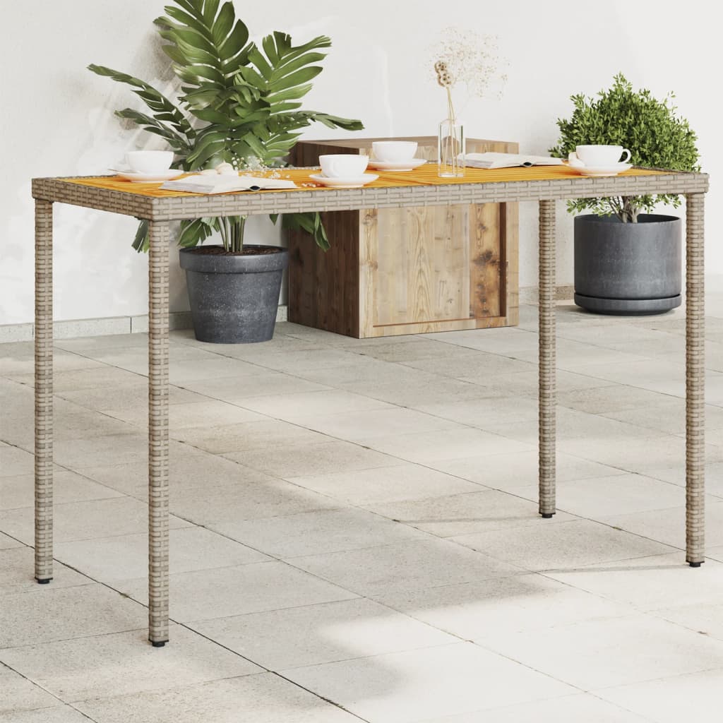 Tavolo Giardino Con Piano 115X54X74 Cm Polyrattan