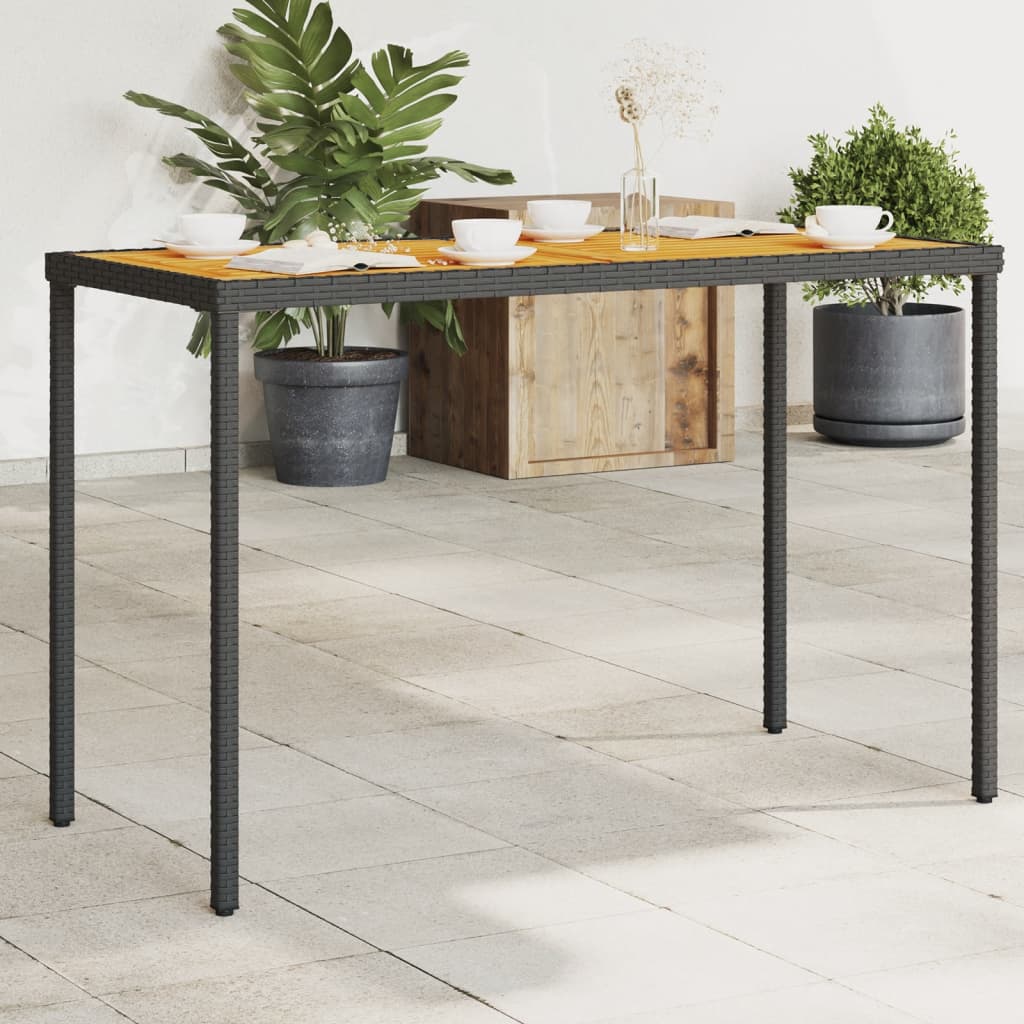 Tavolo Giardino Con Piano 115X54X74 Cm Polyrattan