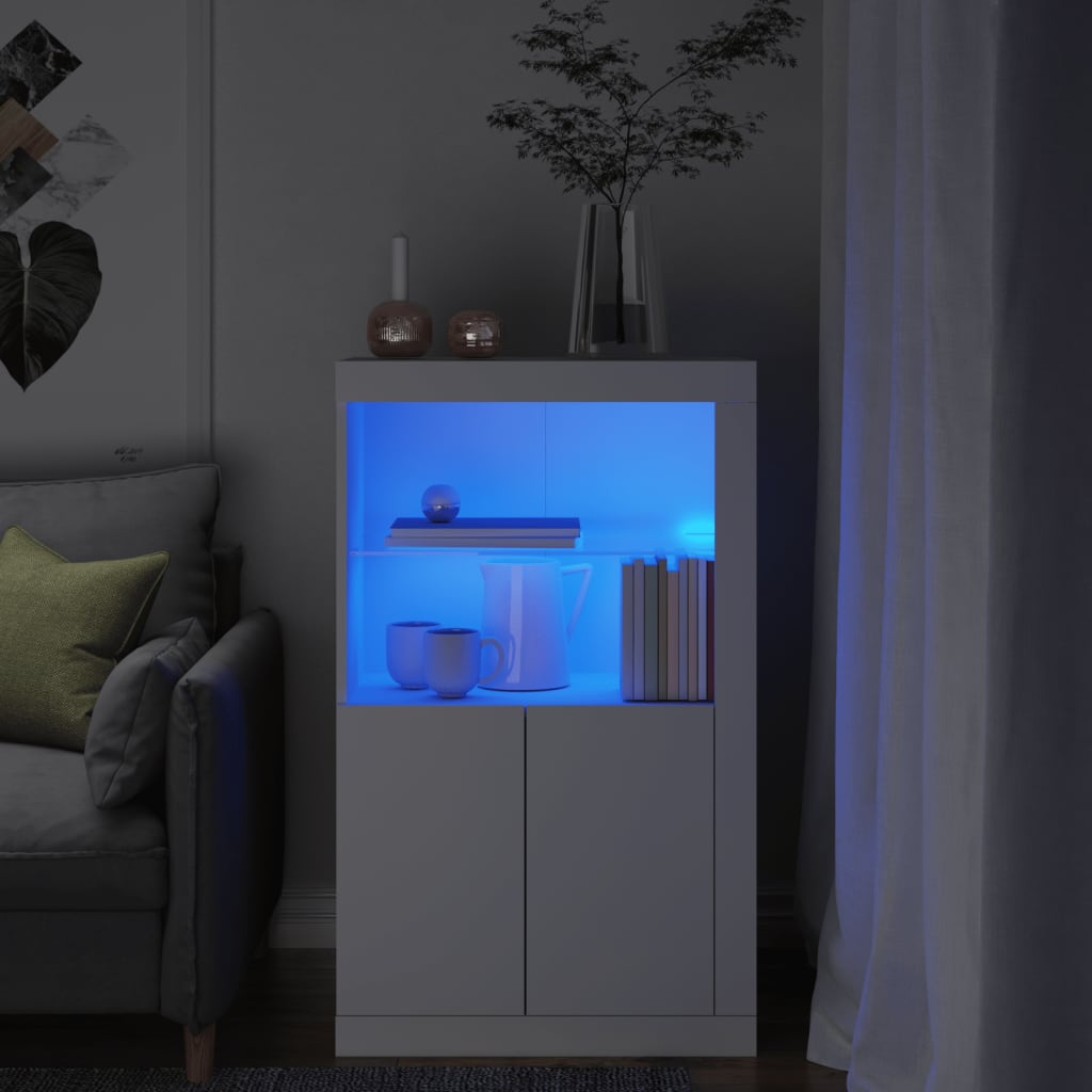 Armadietto Con Luci Led In Legno Multistrato