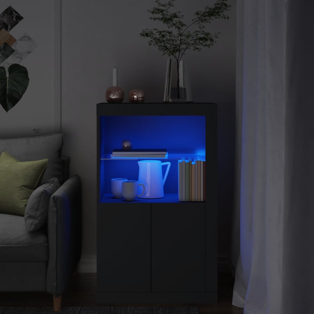 Armadietto Con Luci Led In Legno Multistrato
