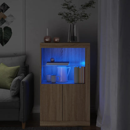 Armadietto Con Luci Led In Legno Multistrato