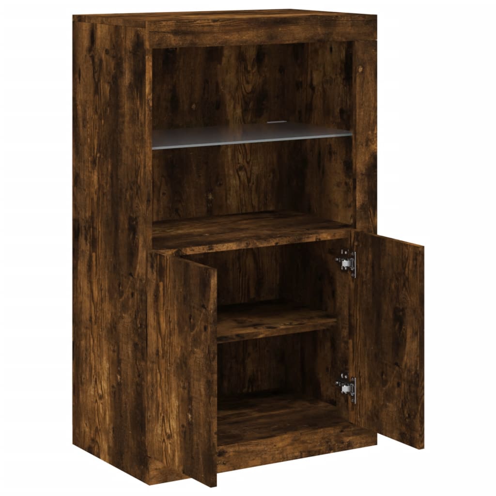 Armadietto Con Luci Led In Legno Multistrato