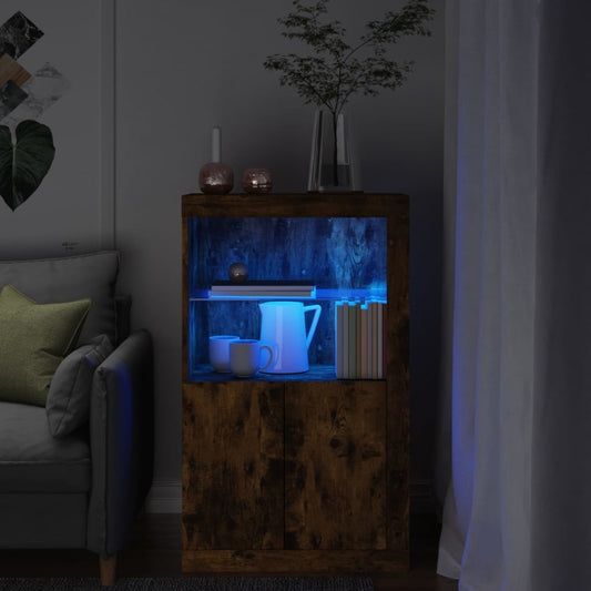 Armadietto Con Luci Led In Legno Multistrato