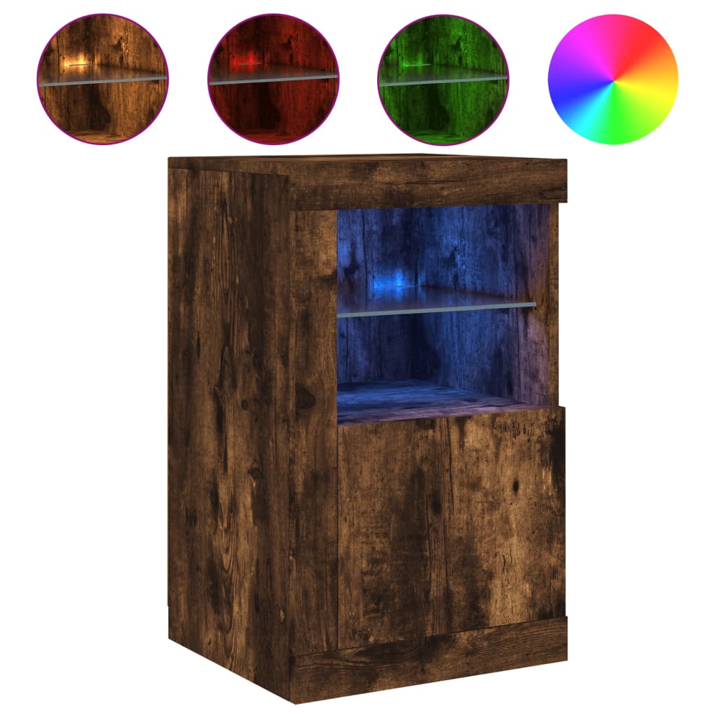 Armadietto Con Luci Led In Legno Multistrato
