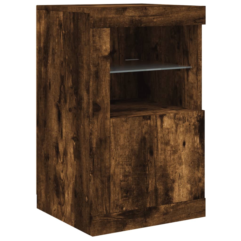 Armadietto Con Luci Led In Legno Multistrato