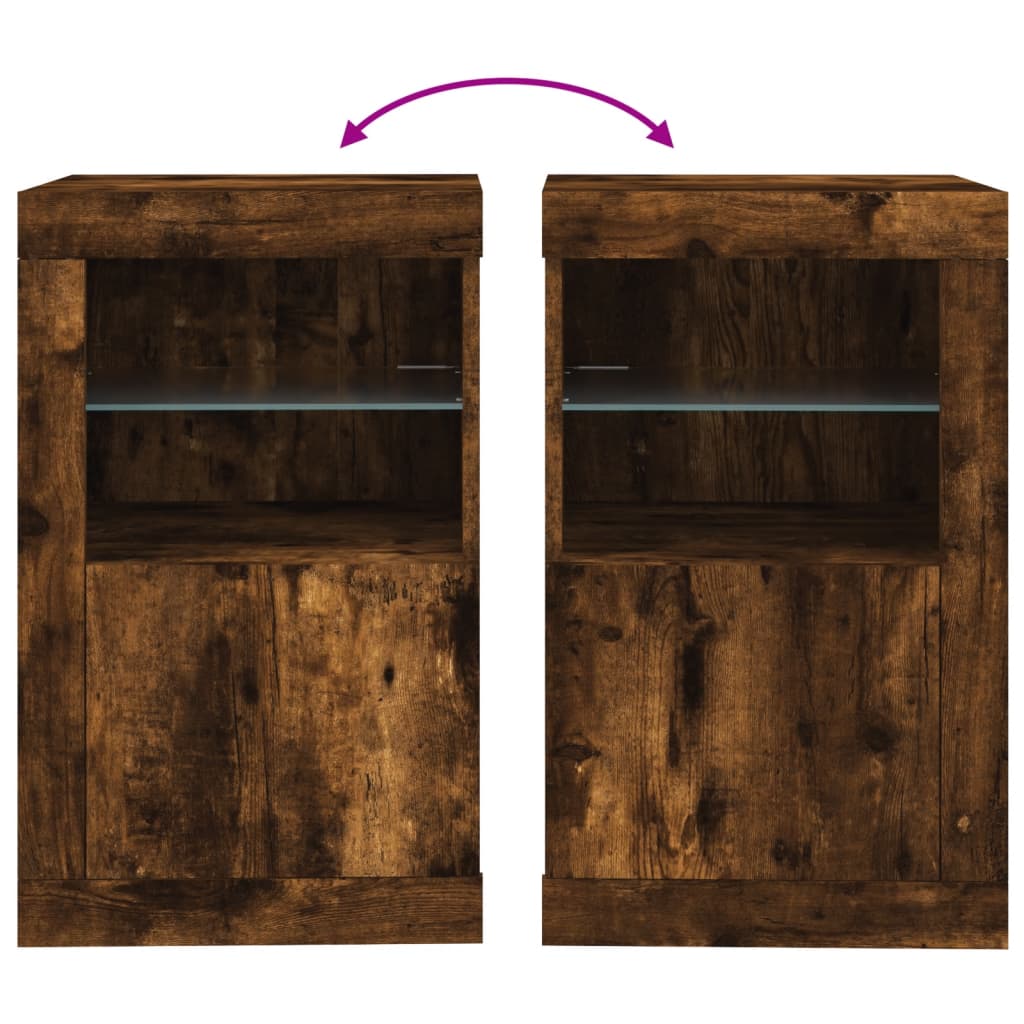 Armadietto Con Luci Led In Legno Multistrato