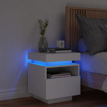 Comodino Con Luci Led 40X39X48,5 Cm
