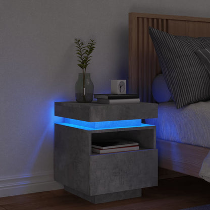 Comodino Con Luci Led 40X39X48,5 Cm