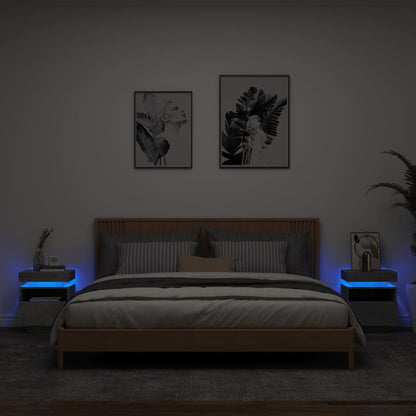 Comodino Con Luci Led 40X39X48,5 Cm