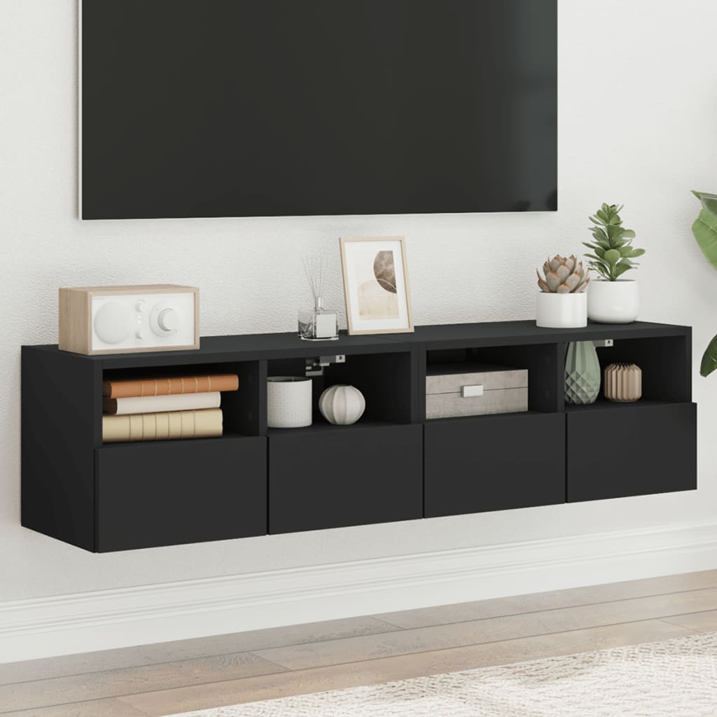 Mobile Tv A Parete 60X30X30 Cm Legno Multistrato