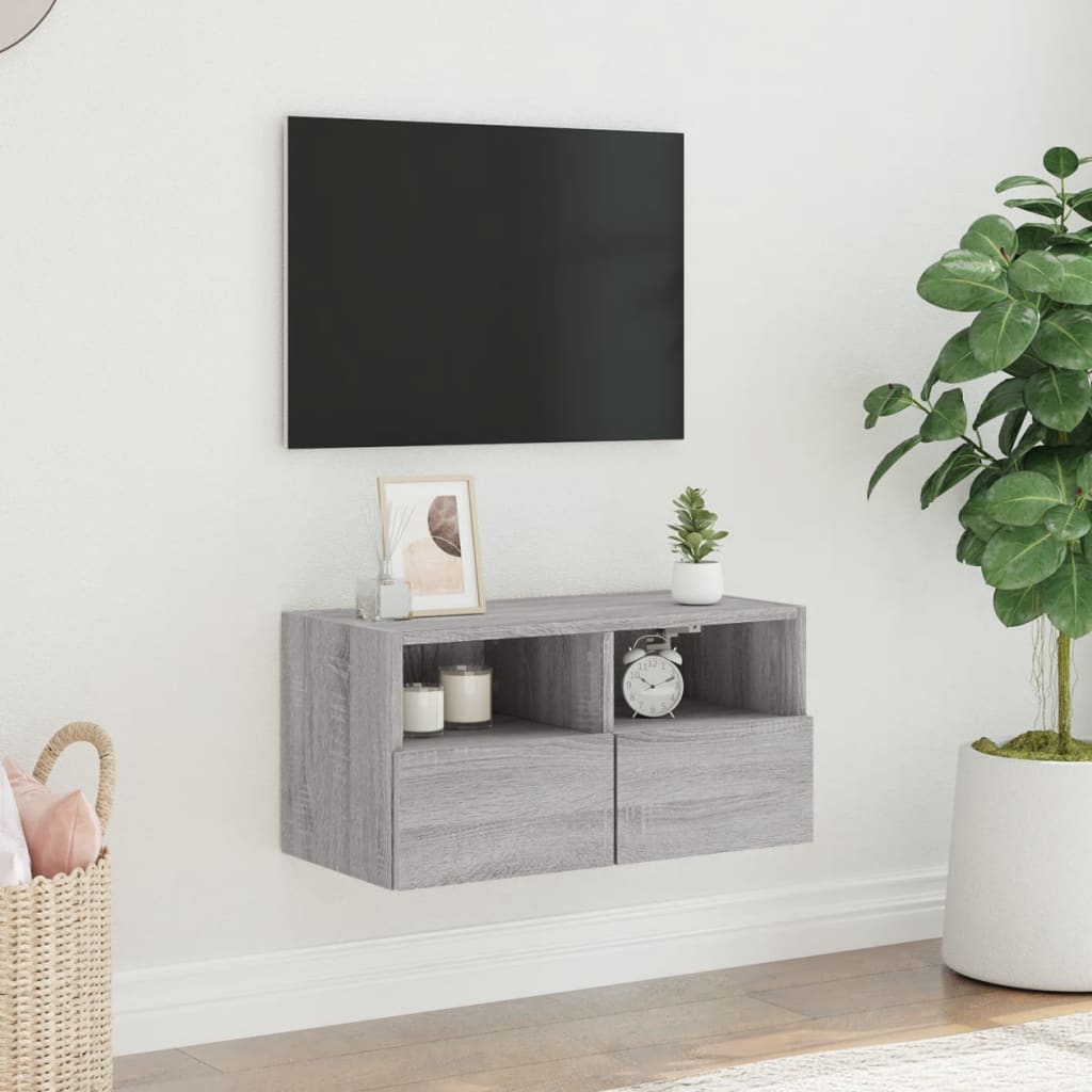 Mobile Tv A Parete 60X30X30 Cm Legno Multistrato