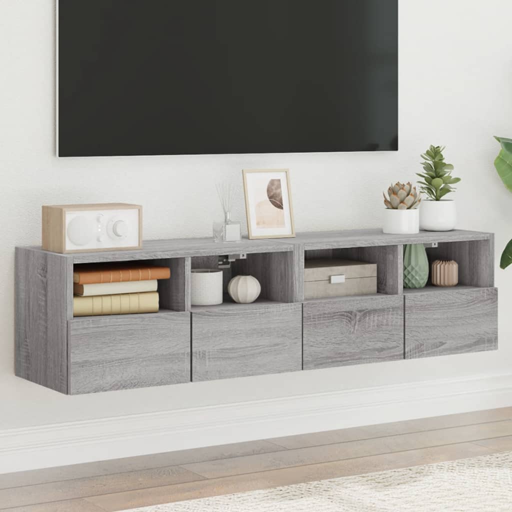 Mobile Tv A Parete 60X30X30 Cm Legno Multistrato