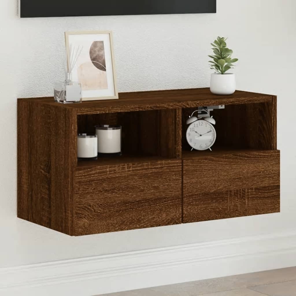Mobile Tv A Parete 60X30X30 Cm Legno Multistrato