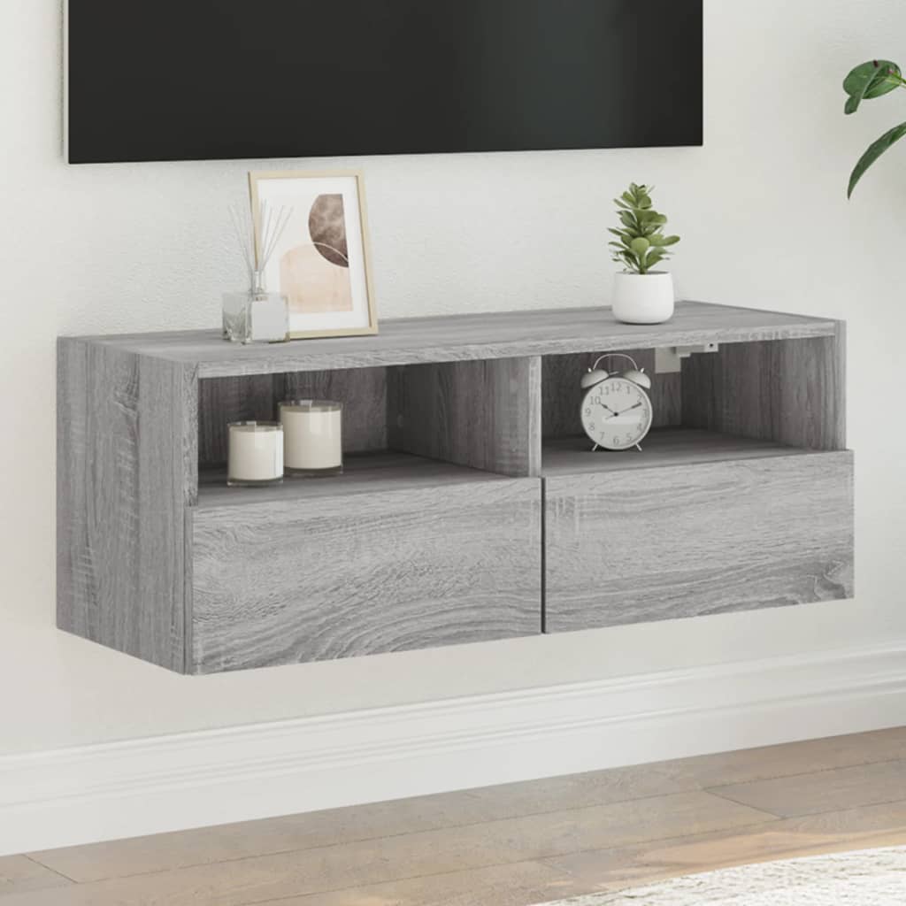 Mobile Tv A Parete 60X30X30 Cm Legno Multistrato