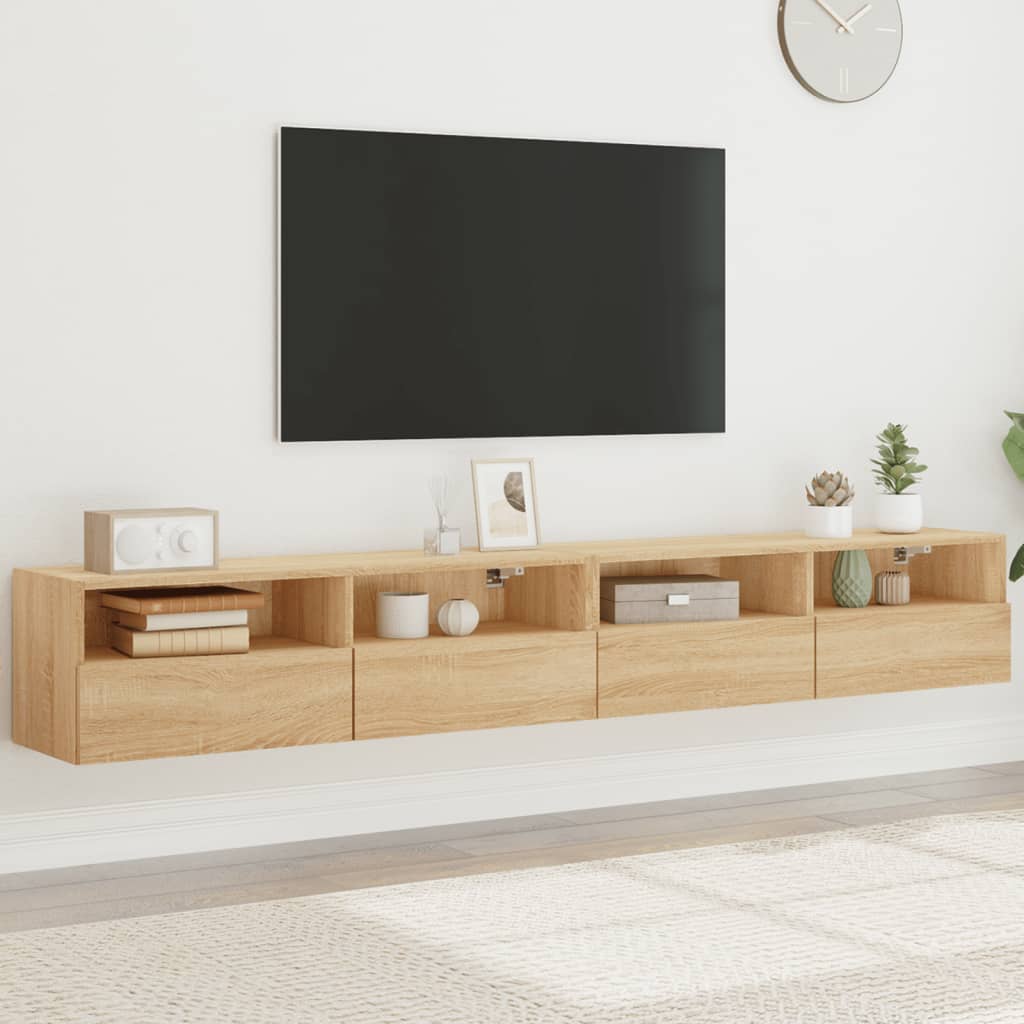Mobile Tv A Parete 60X30X30 Cm Legno Multistrato