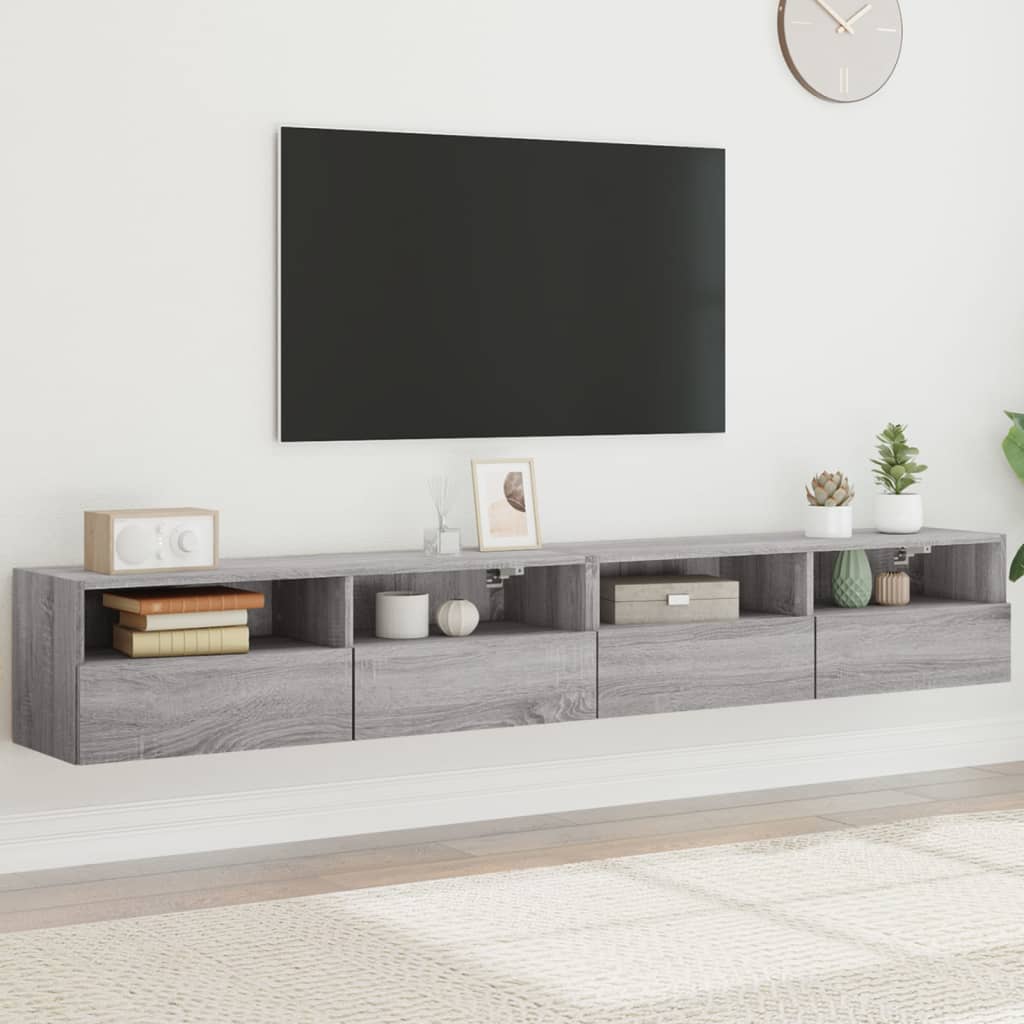 Mobile Tv A Parete 60X30X30 Cm Legno Multistrato