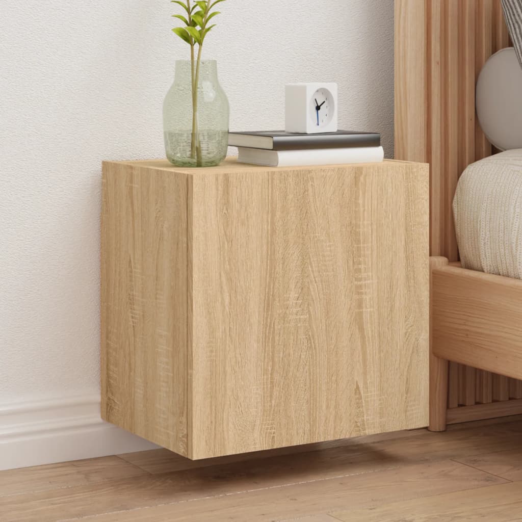 Mobili Tv Muro 2Pz 40,5X30X60Cm Legno Multistrato