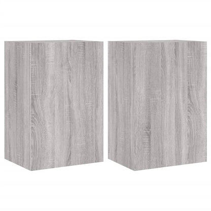 Mobili Tv Muro 2Pz 40,5X30X60Cm Legno Multistrato