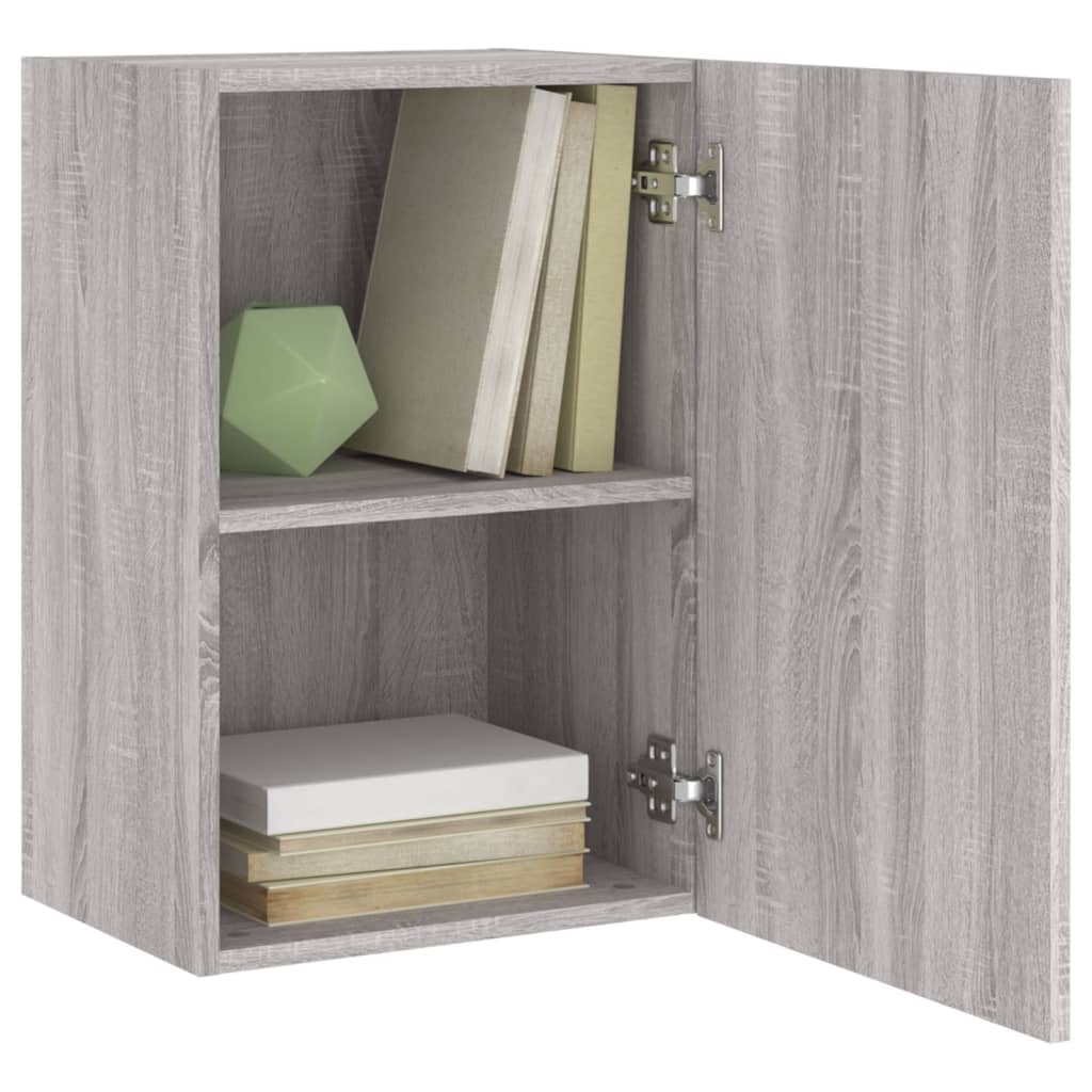 Mobili Tv Muro 2Pz 40,5X30X60Cm Legno Multistrato