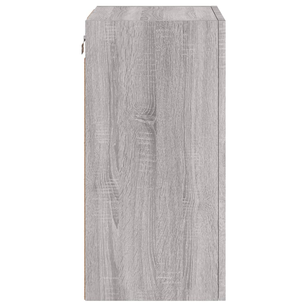 Mobili Tv Muro 2Pz 40,5X30X60Cm Legno Multistrato