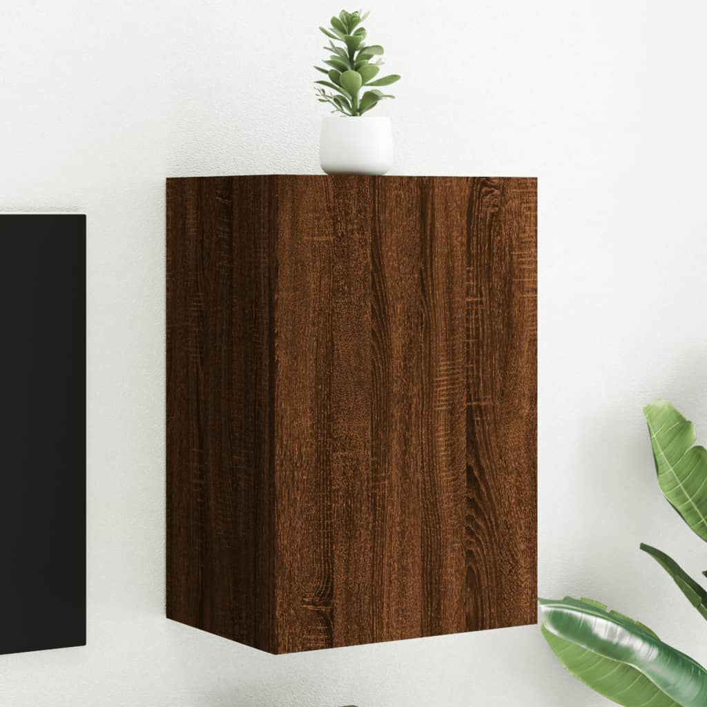 Mobili Tv Muro 2Pz 40,5X30X60Cm Legno Multistrato