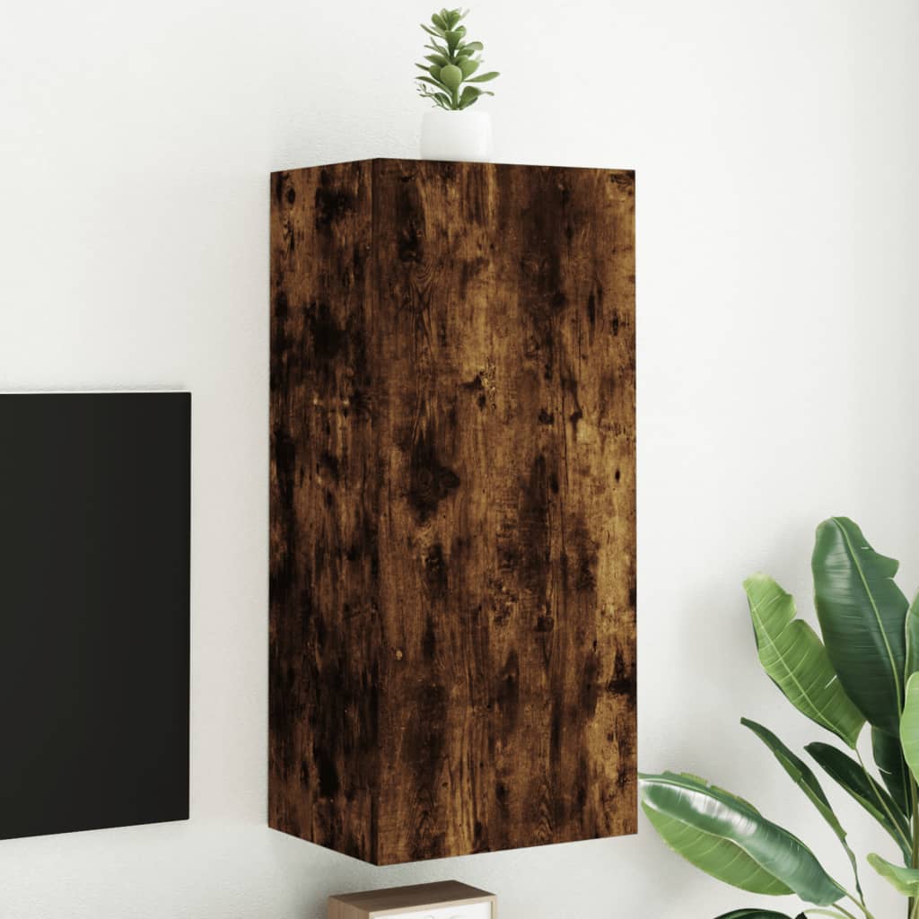 Mobili Tv Muro 2Pz 40,5X30X60Cm Legno Multistrato