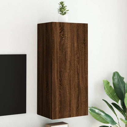 Mobili Tv Muro 2Pz 40,5X30X60Cm Legno Multistrato