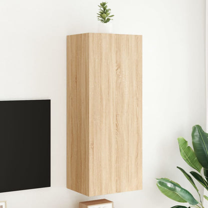 Mobili Tv Muro 2Pz 40,5X30X60Cm Legno Multistrato