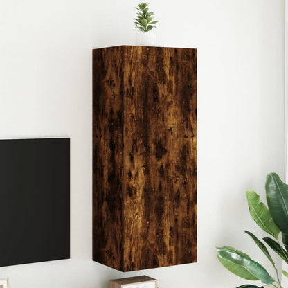 Mobili Tv Muro 2Pz 40,5X30X60Cm Legno Multistrato
