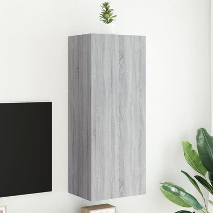 Mobili Tv Muro 2Pz 40,5X30X60Cm Legno Multistrato
