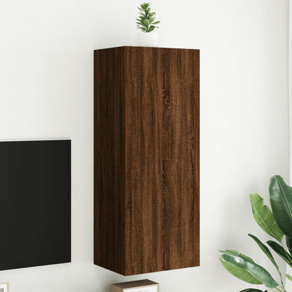 Mobili Tv Muro 2Pz 40,5X30X60Cm Legno Multistrato