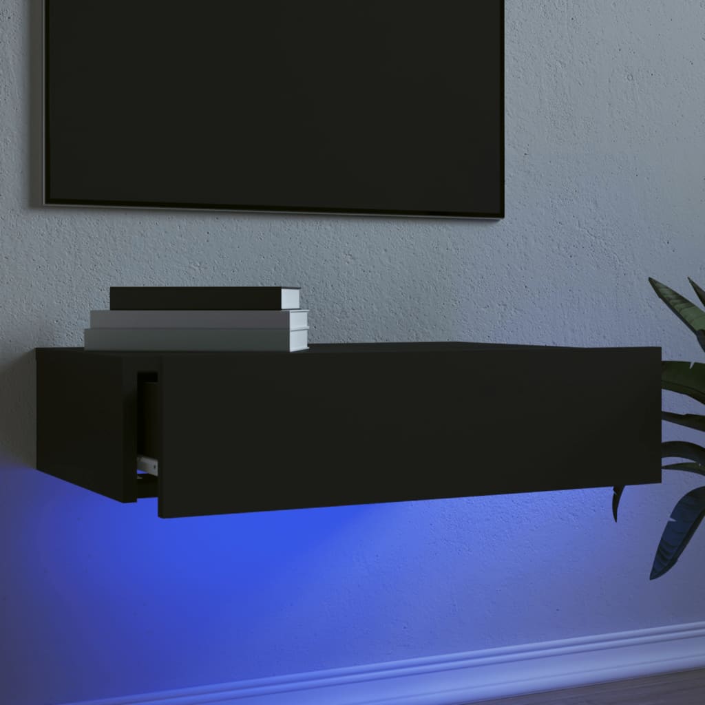 Mobile Porta Tv Con Luci Led 60X35X15,5 Cm