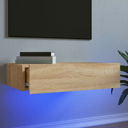 Mobile Porta Tv Con Luci Led 60X35X15,5 Cm