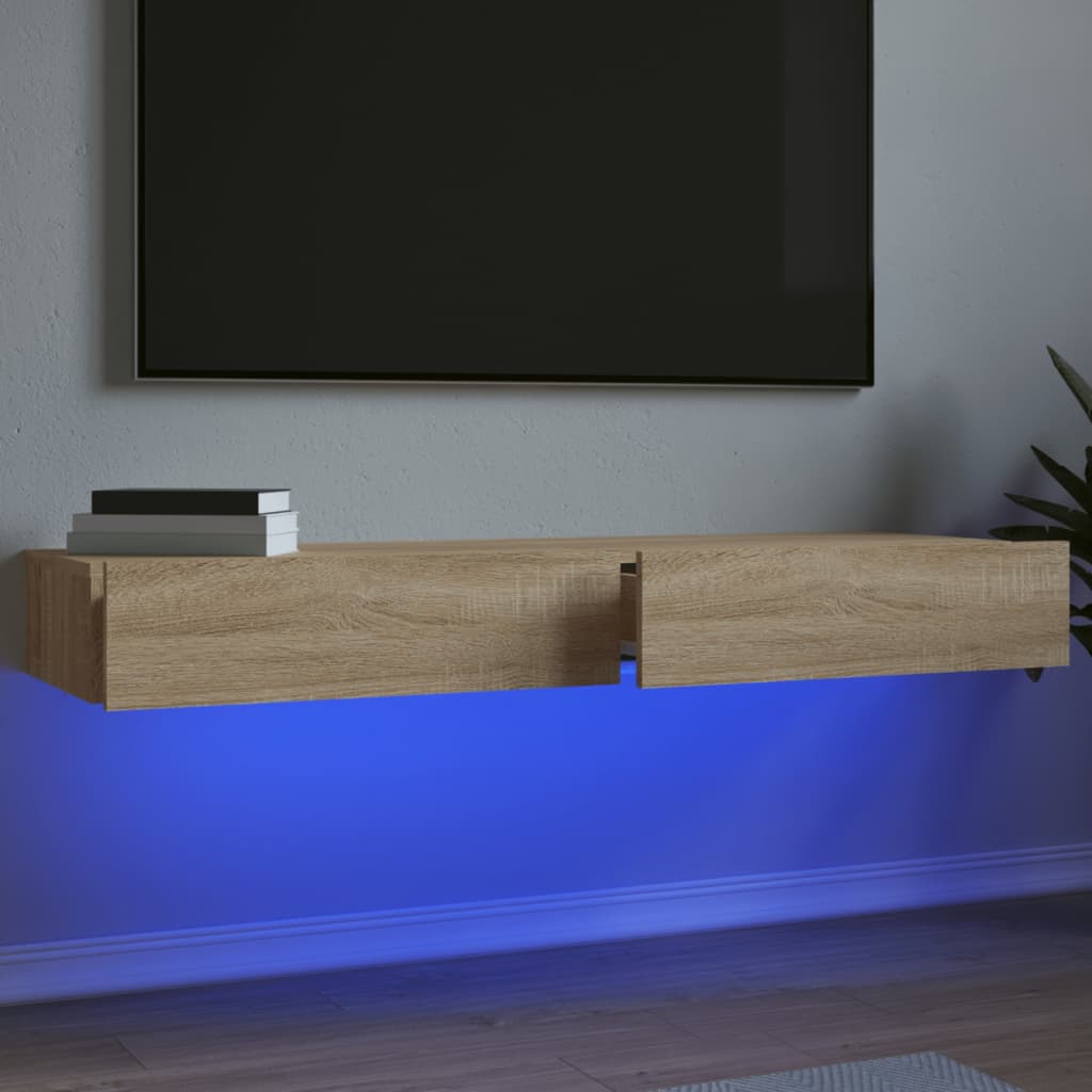 Mobile Porta Tv Con Luci Led 60X35X15,5 Cm