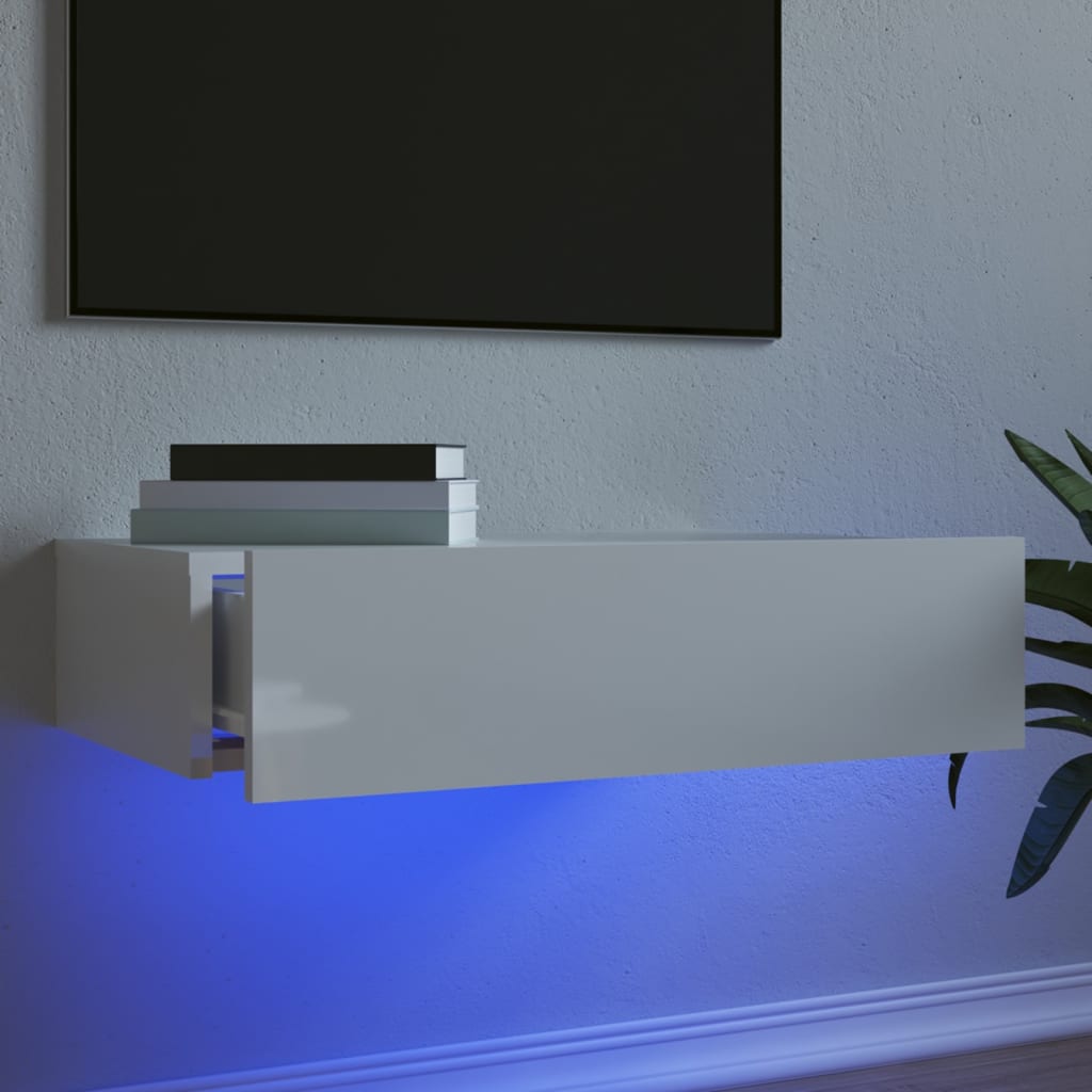Mobile Porta Tv Con Luci Led 60X35X15,5 Cm