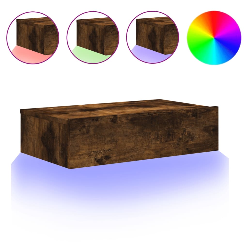 Mobile Porta Tv Con Luci Led 60X35X15,5 Cm