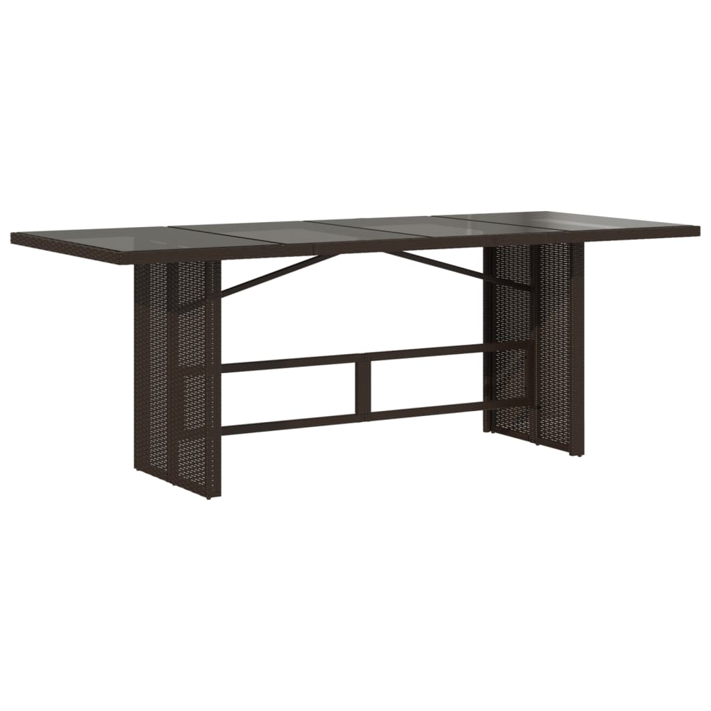 Tavolo Giardino Piano 190X80X74Cm Polyrattan