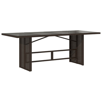 Tavolo Giardino Piano 190X80X74Cm Polyrattan