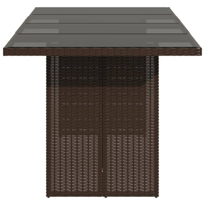 Tavolo Giardino Piano 190X80X74Cm Polyrattan