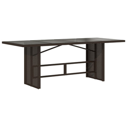 Tavolo Giardino Piano 190X80X74Cm Polyrattan