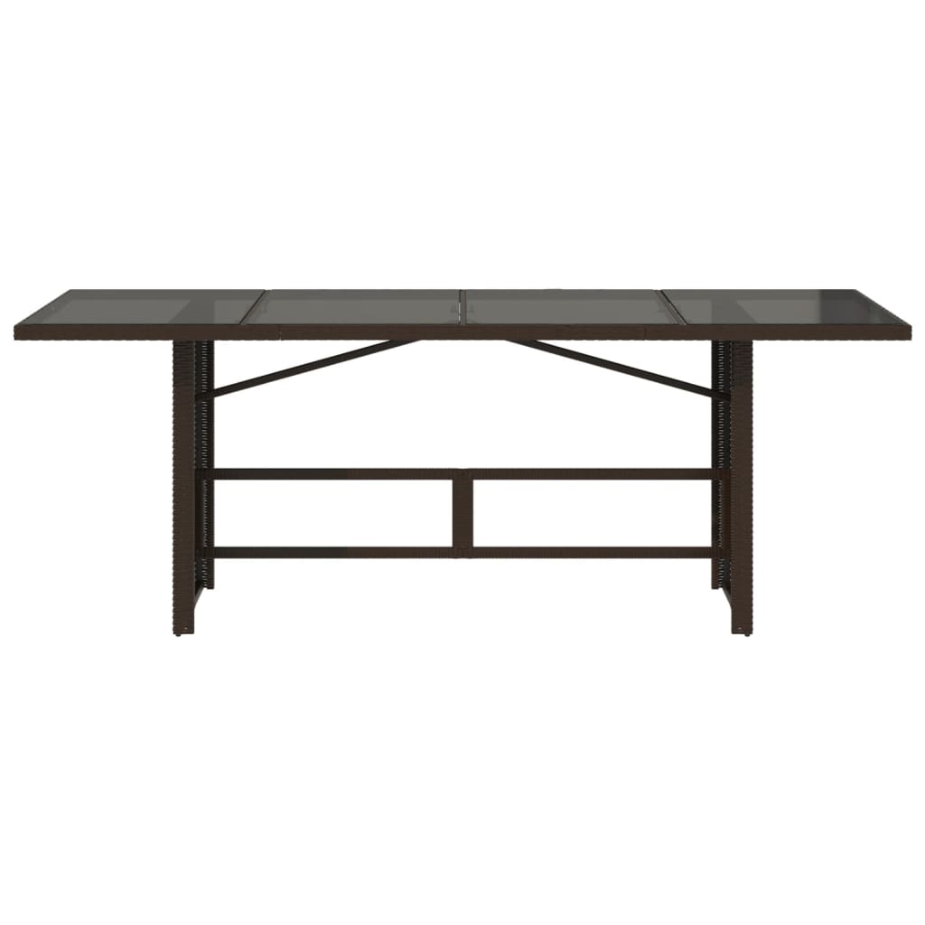 Tavolo Giardino Piano 190X80X74Cm Polyrattan