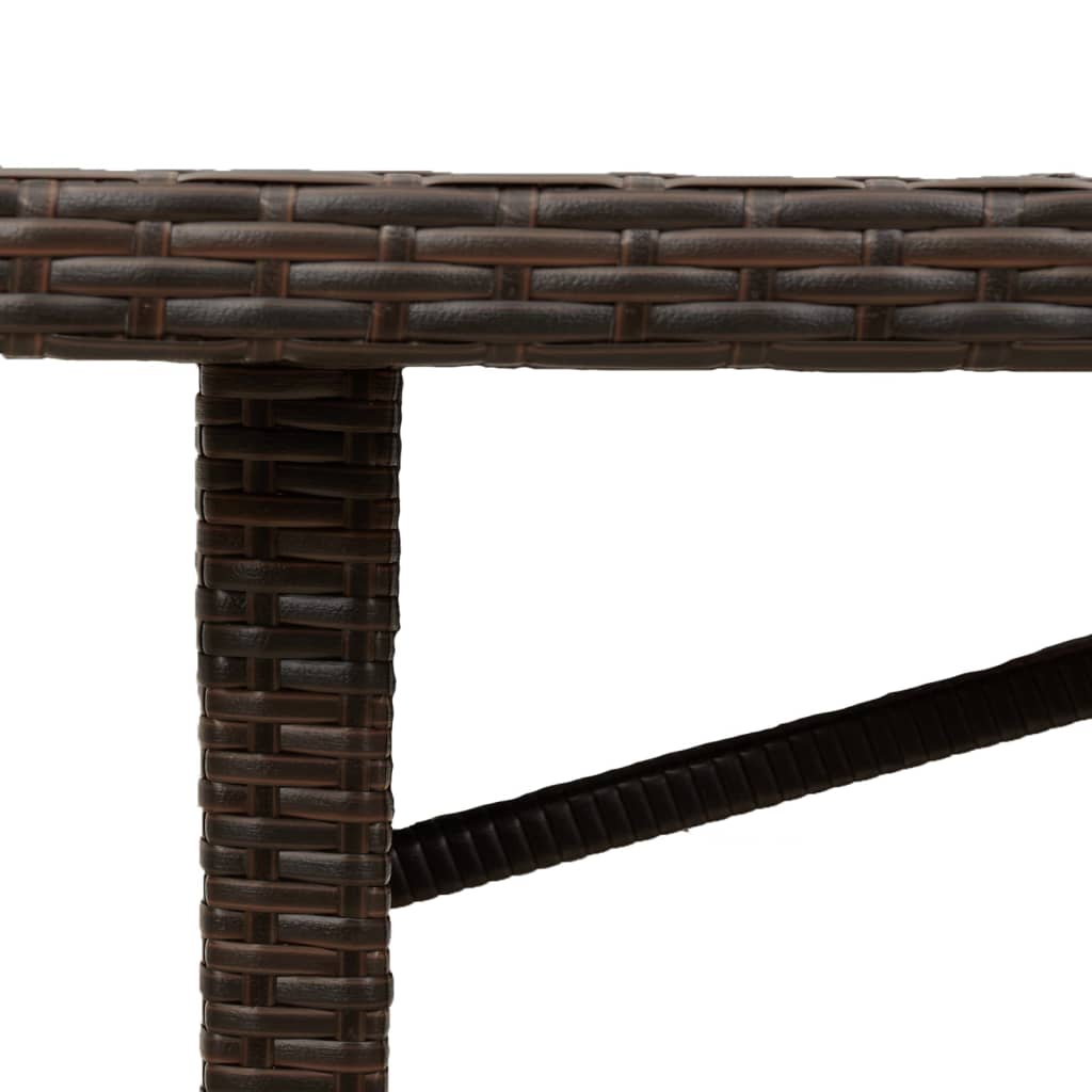Tavolo Giardino Piano 190X80X74Cm Polyrattan