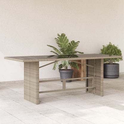 Tavolo Giardino Piano 190X80X74Cm Polyrattan