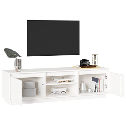 Mobile Porta Tv 140X35X40 Cm In Legno Massello Di Pino