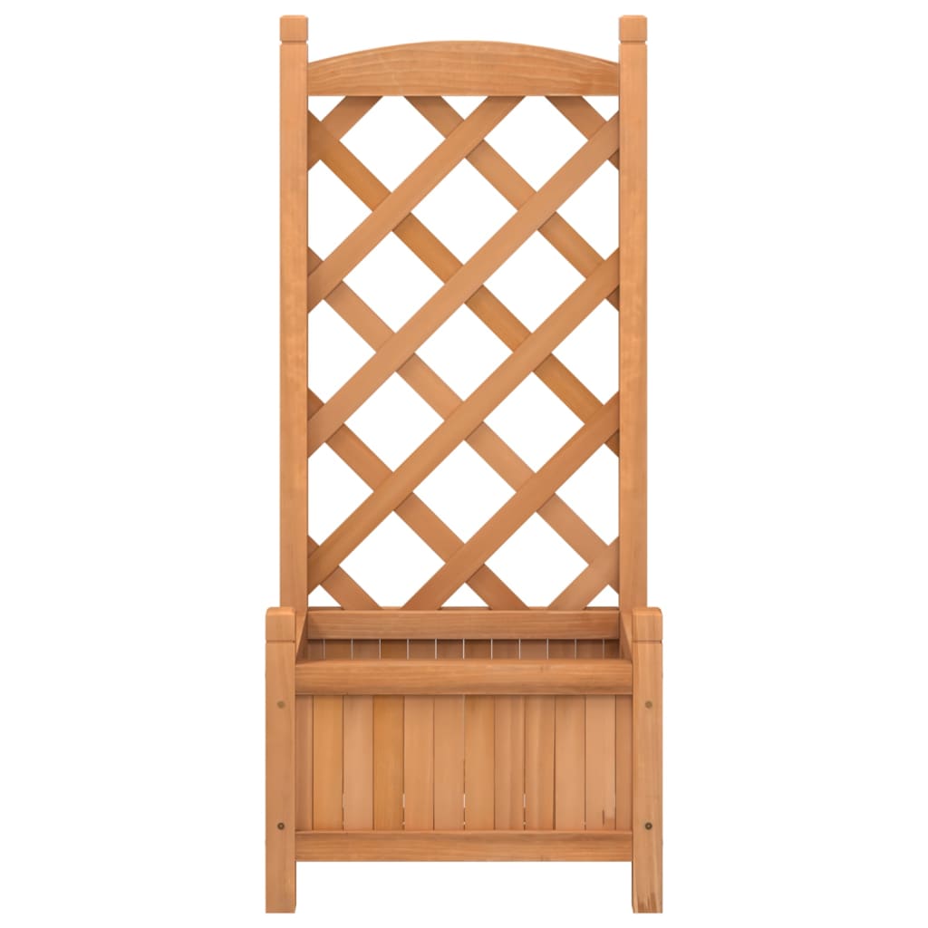 Fioriera In Legno Massello Di Abete Marrone