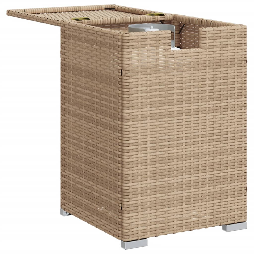 Tavolo Copri Serbatoio Propano 40X40X60 Cm In Polyrattan