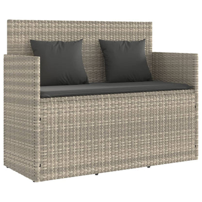 Panca Da Giardino Con Cuscini In Polyrattan